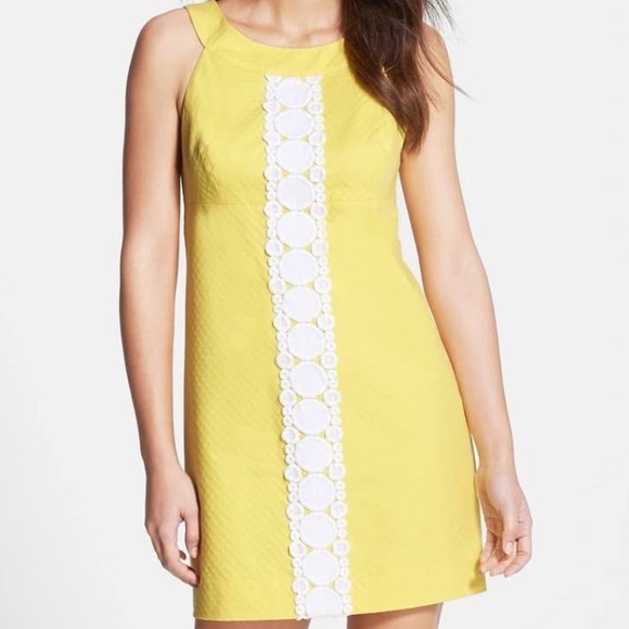 Lilly Pulitzer Jacqueline Shift Sunglow Yellow - Picture 4 of 5